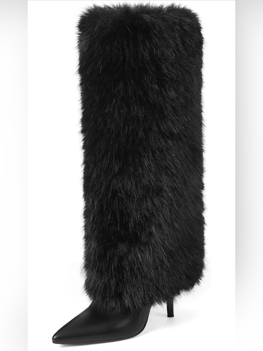 Women's knee-high faux leather boots